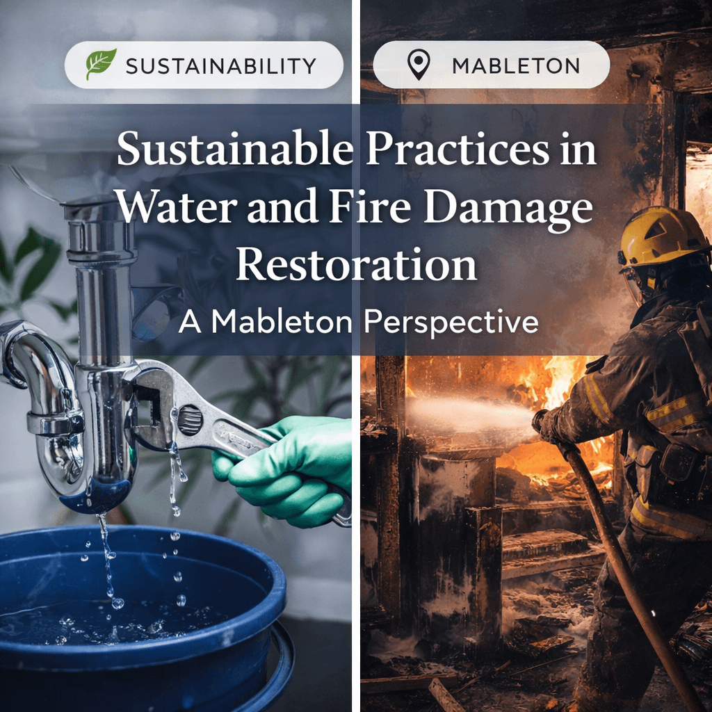 Sustainable Practices in Water and Fire Damage Restoration: A Mableton Perspective